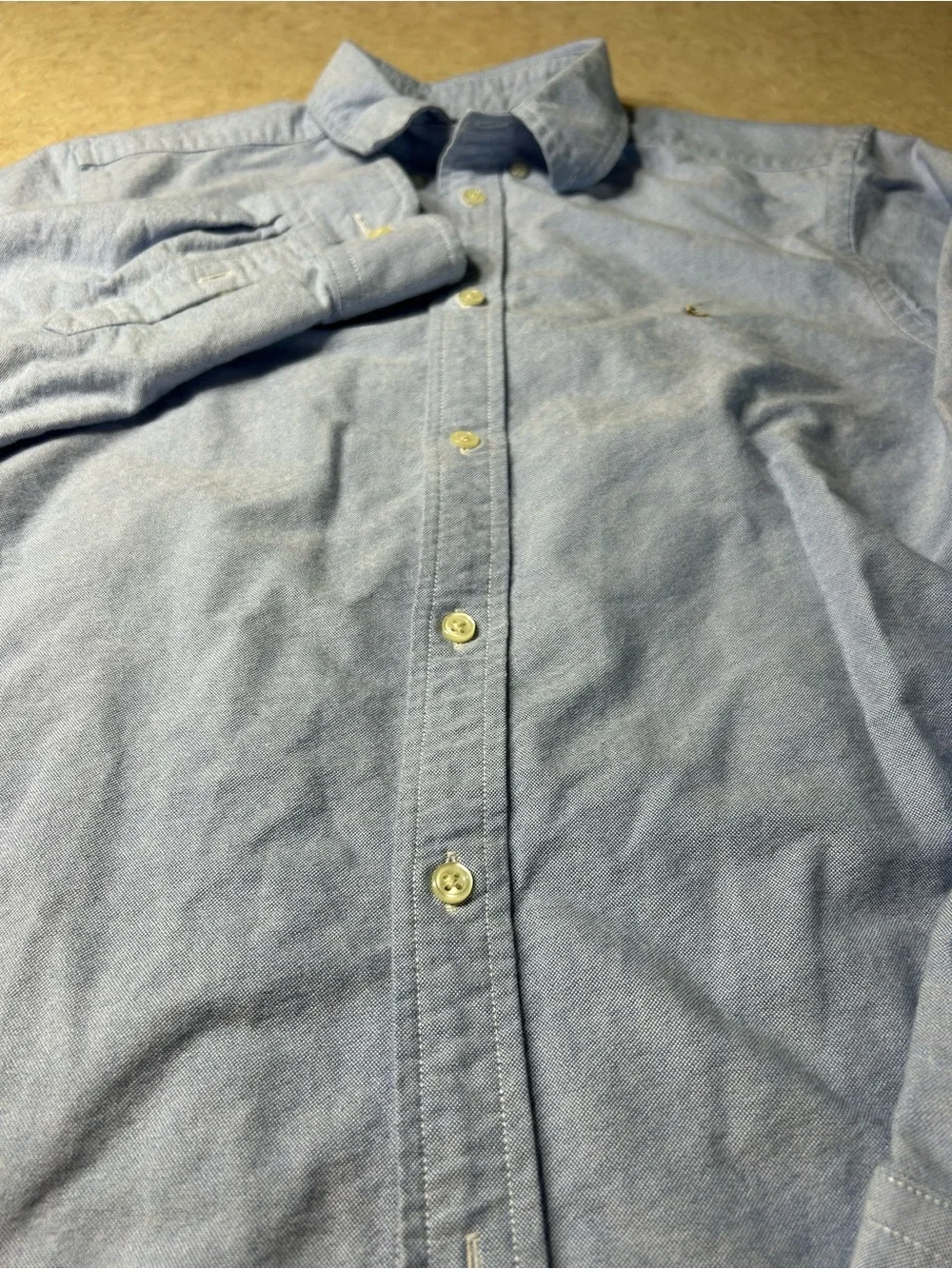 Polo Ralph Lauren Boys XL 18-20 Blue Long Sleeve Button Down Shirt
